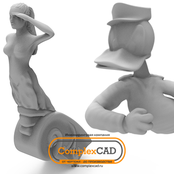 Development of high-poly 3D characters 